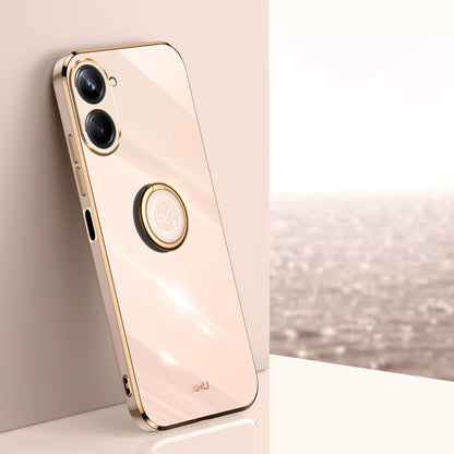 XINLI Straight Edge 6D Electroplate TPU Phone Case with Ring Holder, For vivo iQOO 11 5G, For Realme 10 Pro 5G, For Realme 10 Pro+, For vivo Y02 4G, For Xiaomi Redmi K60, For Xiaomi Redmi K60E