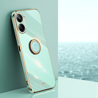 XINLI Straight Edge 6D Electroplate TPU Phone Case with Ring Holder, For vivo iQOO 11 5G, For Realme 10 Pro 5G, For Realme 10 Pro+, For vivo Y02 4G, For Xiaomi Redmi K60, For Xiaomi Redmi K60E