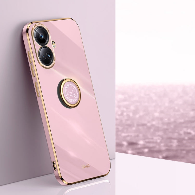 XINLI Straight Edge 6D Electroplate TPU Phone Case with Ring Holder, For vivo iQOO 11 5G, For Realme 10 Pro 5G, For Realme 10 Pro+, For vivo Y02 4G, For Xiaomi Redmi K60, For Xiaomi Redmi K60E