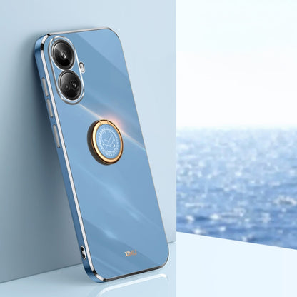 XINLI Straight Edge 6D Electroplate TPU Phone Case with Ring Holder, For vivo iQOO 11 5G, For Realme 10 Pro 5G, For Realme 10 Pro+, For vivo Y02 4G, For Xiaomi Redmi K60, For Xiaomi Redmi K60E