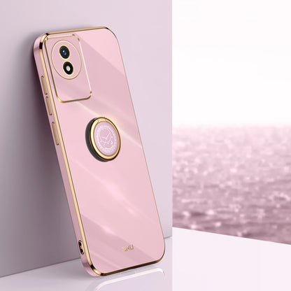 XINLI Straight Edge 6D Electroplate TPU Phone Case with Ring Holder, For vivo iQOO 11 5G, For Realme 10 Pro 5G, For Realme 10 Pro+, For vivo Y02 4G, For Xiaomi Redmi K60, For Xiaomi Redmi K60E