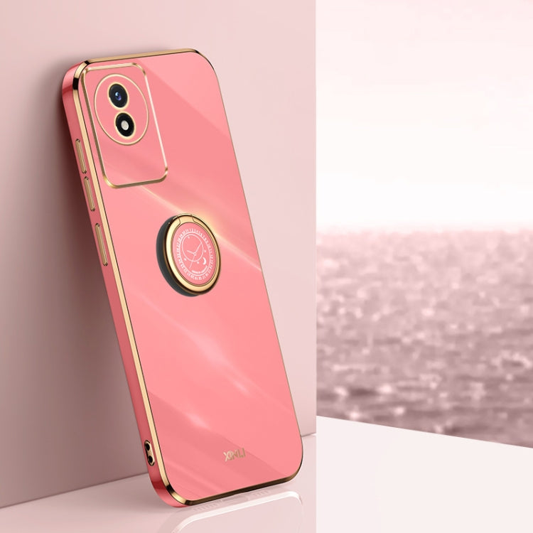 XINLI Straight Edge 6D Electroplate TPU Phone Case with Ring Holder, For vivo iQOO 11 5G, For Realme 10 Pro 5G, For Realme 10 Pro+, For vivo Y02 4G, For Xiaomi Redmi K60, For Xiaomi Redmi K60E
