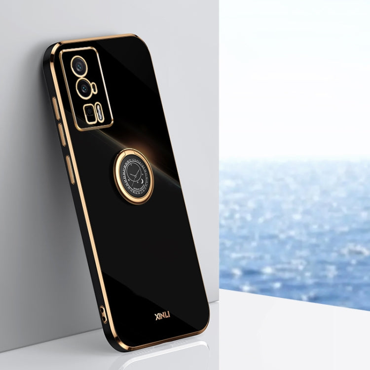 XINLI Straight Edge 6D Electroplate TPU Phone Case with Ring Holder, For vivo iQOO 11 5G, For Realme 10 Pro 5G, For Realme 10 Pro+, For vivo Y02 4G, For Xiaomi Redmi K60, For Xiaomi Redmi K60E