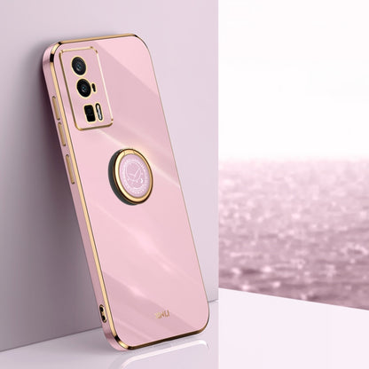 XINLI Straight Edge 6D Electroplate TPU Phone Case with Ring Holder, For vivo iQOO 11 5G, For Realme 10 Pro 5G, For Realme 10 Pro+, For vivo Y02 4G, For Xiaomi Redmi K60, For Xiaomi Redmi K60E