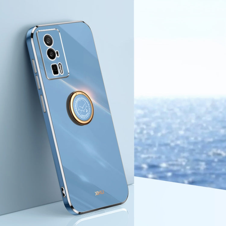 XINLI Straight Edge 6D Electroplate TPU Phone Case with Ring Holder, For vivo iQOO 11 5G, For Realme 10 Pro 5G, For Realme 10 Pro+, For vivo Y02 4G, For Xiaomi Redmi K60, For Xiaomi Redmi K60E