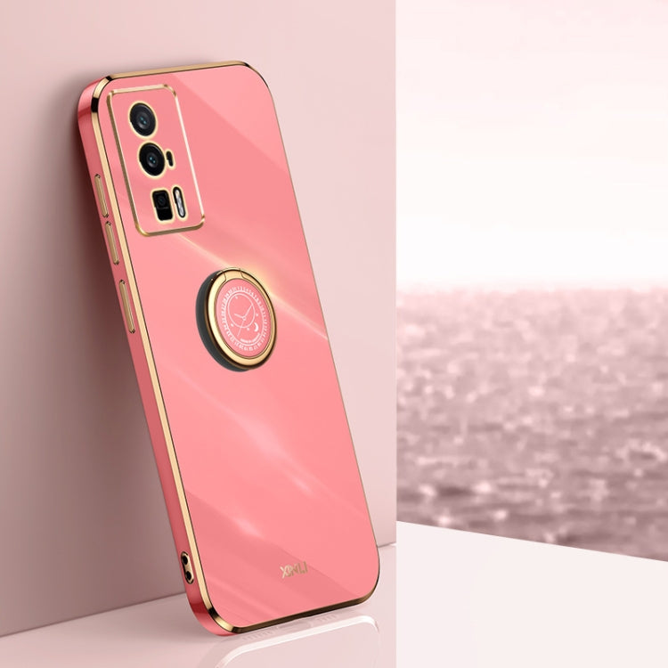 XINLI Straight Edge 6D Electroplate TPU Phone Case with Ring Holder, For vivo iQOO 11 5G, For Realme 10 Pro 5G, For Realme 10 Pro+, For vivo Y02 4G, For Xiaomi Redmi K60, For Xiaomi Redmi K60E