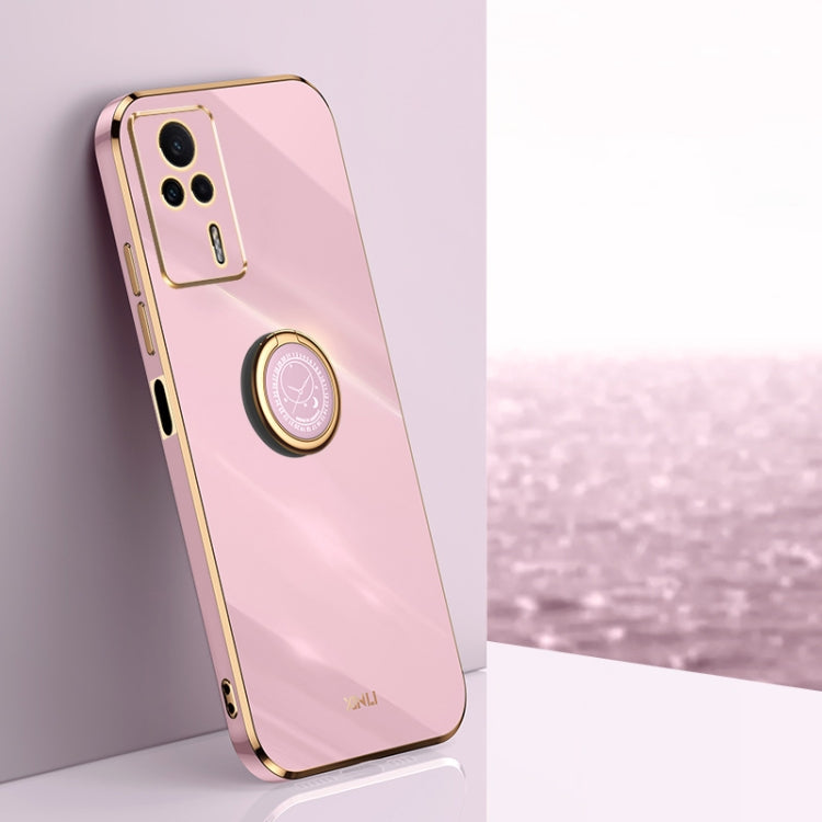 XINLI Straight Edge 6D Electroplate TPU Phone Case with Ring Holder, For vivo iQOO 11 5G, For Realme 10 Pro 5G, For Realme 10 Pro+, For vivo Y02 4G, For Xiaomi Redmi K60, For Xiaomi Redmi K60E