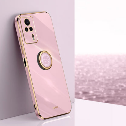 XINLI Straight Edge 6D Electroplate TPU Phone Case with Ring Holder, For vivo iQOO 11 5G, For Realme 10 Pro 5G, For Realme 10 Pro+, For vivo Y02 4G, For Xiaomi Redmi K60, For Xiaomi Redmi K60E