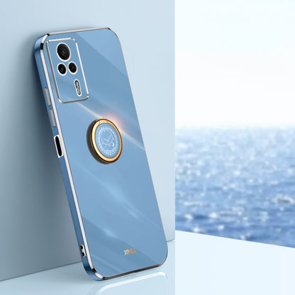 XINLI Straight Edge 6D Electroplate TPU Phone Case with Ring Holder, For vivo iQOO 11 5G, For Realme 10 Pro 5G, For Realme 10 Pro+, For vivo Y02 4G, For Xiaomi Redmi K60, For Xiaomi Redmi K60E