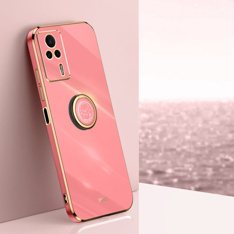 XINLI Straight Edge 6D Electroplate TPU Phone Case with Ring Holder, For vivo iQOO 11 5G, For Realme 10 Pro 5G, For Realme 10 Pro+, For vivo Y02 4G, For Xiaomi Redmi K60, For Xiaomi Redmi K60E