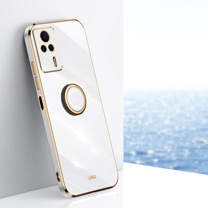 XINLI Straight Edge 6D Electroplate TPU Phone Case with Ring Holder, For vivo iQOO 11 5G, For Realme 10 Pro 5G, For Realme 10 Pro+, For vivo Y02 4G, For Xiaomi Redmi K60, For Xiaomi Redmi K60E