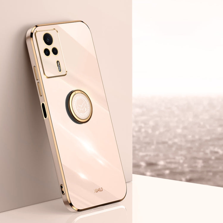 XINLI Straight Edge 6D Electroplate TPU Phone Case with Ring Holder, For vivo iQOO 11 5G, For Realme 10 Pro 5G, For Realme 10 Pro+, For vivo Y02 4G, For Xiaomi Redmi K60, For Xiaomi Redmi K60E