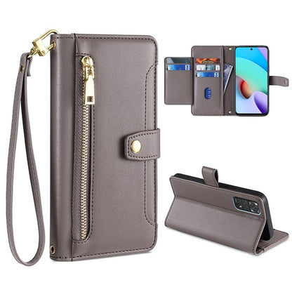 Sheep Texture Cross-body Zipper Wallet Leather Phone Case, For Xiaomi Redmi Note 11 4G Global / Note 11S, For Xiaomi Redmi K50 Ultra, For Xiaomi Civi 2 5G, For Xiaomi Redmi K40 Gaming, For OnePlus 10 Pro 5G, For OnePlus Ace Racing