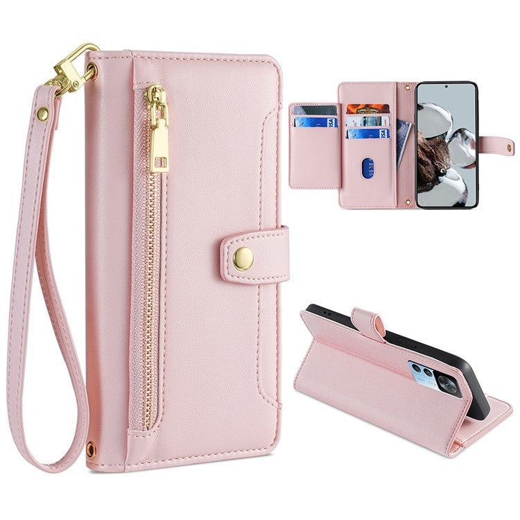 Sheep Texture Cross-body Zipper Wallet Leather Phone Case, For Xiaomi Redmi Note 11 4G Global / Note 11S, For Xiaomi Redmi K50 Ultra, For Xiaomi Civi 2 5G, For Xiaomi Redmi K40 Gaming, For OnePlus 10 Pro 5G, For OnePlus Ace Racing
