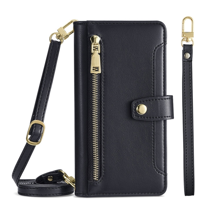 Sheep Texture Cross-body Zipper Wallet Leather Phone Case, For Xiaomi Redmi Note 11 4G Global / Note 11S, For Xiaomi Redmi K50 Ultra, For Xiaomi Civi 2 5G, For Xiaomi Redmi K40 Gaming, For OnePlus 10 Pro 5G, For OnePlus Ace Racing