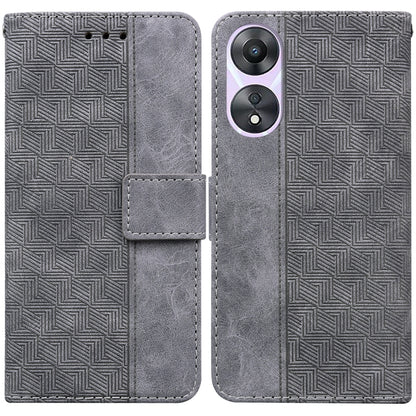 Geometric Embossed Flip Leather Phone Case, For Google Pixel 7a, For Infinix Hot 20 Play, For Samsung Galaxy A34 5G, For Samsung Galaxy A54 5G, For OPPO A58, For Tecno Pova 4 Pro