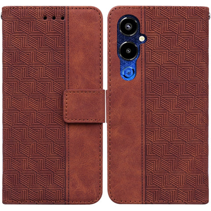 Geometric Embossed Flip Leather Phone Case, For Google Pixel 7a, For Infinix Hot 20 Play, For Samsung Galaxy A34 5G, For Samsung Galaxy A54 5G, For OPPO A58, For Tecno Pova 4 Pro