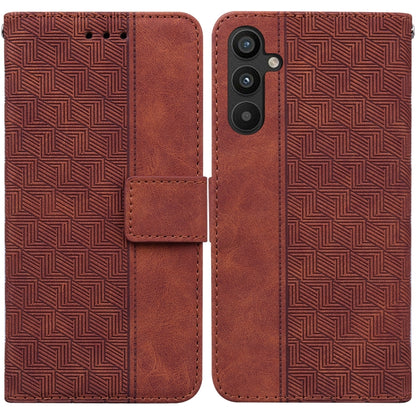 Geometric Embossed Flip Leather Phone Case, For Google Pixel 7a, For Infinix Hot 20 Play, For Samsung Galaxy A34 5G, For Samsung Galaxy A54 5G, For OPPO A58, For Tecno Pova 4 Pro