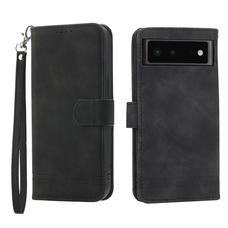 Dierfeng Dream Line TPU + PU Leather Phone Case, For Google Pixel 6, For Google Pixel 6 Pro, For Google Pixel 6a, For Google Pixel 7, For Google Pixel 7 Pro, For Google Pixel 7a