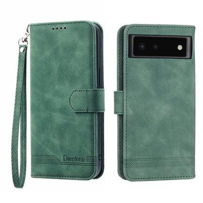 Dierfeng Dream Line TPU + PU Leather Phone Case, For Google Pixel 6, For Google Pixel 6 Pro, For Google Pixel 6a, For Google Pixel 7, For Google Pixel 7 Pro, For Google Pixel 7a