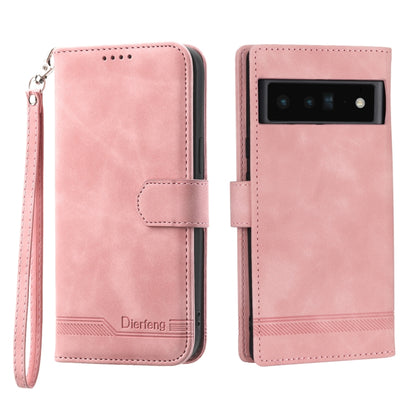 Dierfeng Dream Line TPU + PU Leather Phone Case, For Google Pixel 6, For Google Pixel 6 Pro, For Google Pixel 6a, For Google Pixel 7, For Google Pixel 7 Pro, For Google Pixel 7a