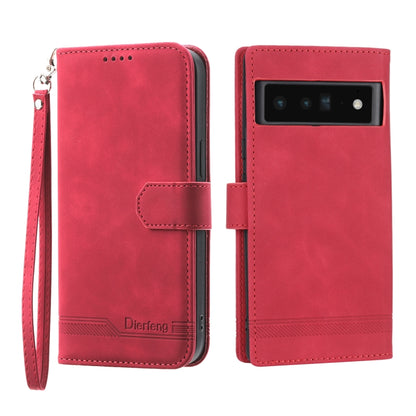 Dierfeng Dream Line TPU + PU Leather Phone Case, For Google Pixel 6, For Google Pixel 6 Pro, For Google Pixel 6a, For Google Pixel 7, For Google Pixel 7 Pro, For Google Pixel 7a