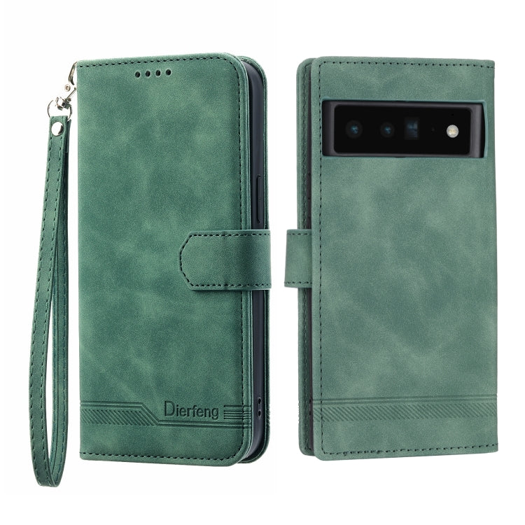 Dierfeng Dream Line TPU + PU Leather Phone Case, For Google Pixel 6, For Google Pixel 6 Pro, For Google Pixel 6a, For Google Pixel 7, For Google Pixel 7 Pro, For Google Pixel 7a