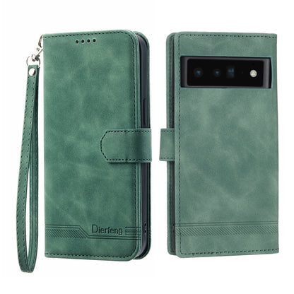 Dierfeng Dream Line TPU + PU Leather Phone Case, For Google Pixel 6, For Google Pixel 6 Pro, For Google Pixel 6a, For Google Pixel 7, For Google Pixel 7 Pro, For Google Pixel 7a