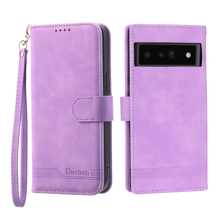 Dierfeng Dream Line TPU + PU Leather Phone Case, For Google Pixel 6, For Google Pixel 6 Pro, For Google Pixel 6a, For Google Pixel 7, For Google Pixel 7 Pro, For Google Pixel 7a