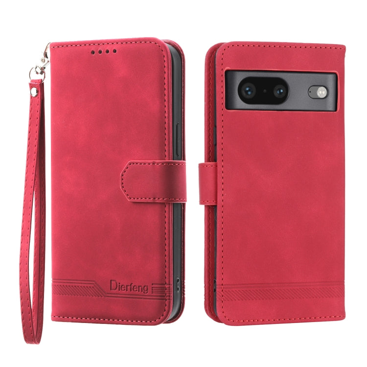 Dierfeng Dream Line TPU + PU Leather Phone Case, For Google Pixel 6, For Google Pixel 6 Pro, For Google Pixel 6a, For Google Pixel 7, For Google Pixel 7 Pro, For Google Pixel 7a