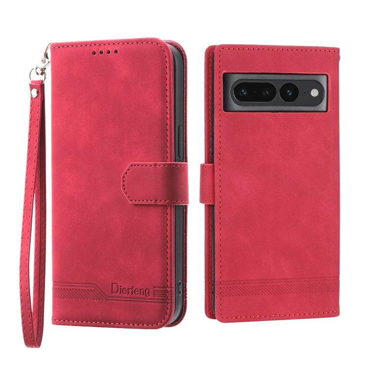 Dierfeng Dream Line TPU + PU Leather Phone Case, For Google Pixel 6, For Google Pixel 6 Pro, For Google Pixel 6a, For Google Pixel 7, For Google Pixel 7 Pro, For Google Pixel 7a