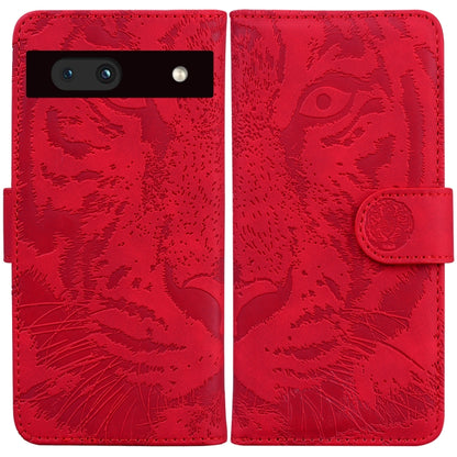 Tiger Embossing Pattern Flip Leather Phone Case, For Google Pixel 7a, For Samsung Galaxy A34 5G, For Samsung Galaxy A54 5G, For Infinix Hot 20 Play, For OPPO A58, For Tecno Pova 4 Pro