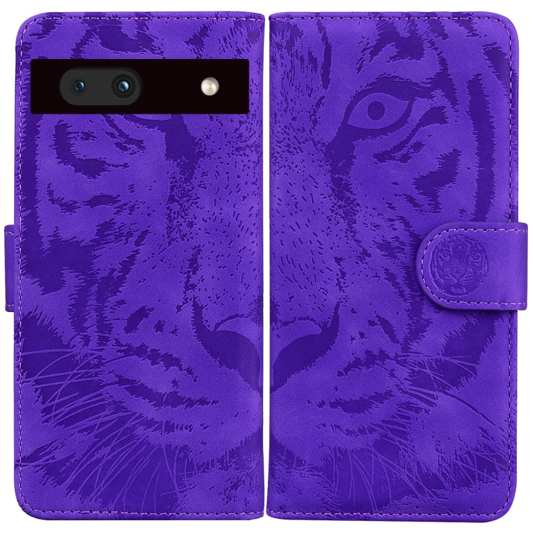 Tiger Embossing Pattern Flip Leather Phone Case, For Google Pixel 7a, For Samsung Galaxy A34 5G, For Samsung Galaxy A54 5G, For Infinix Hot 20 Play, For OPPO A58, For Tecno Pova 4 Pro