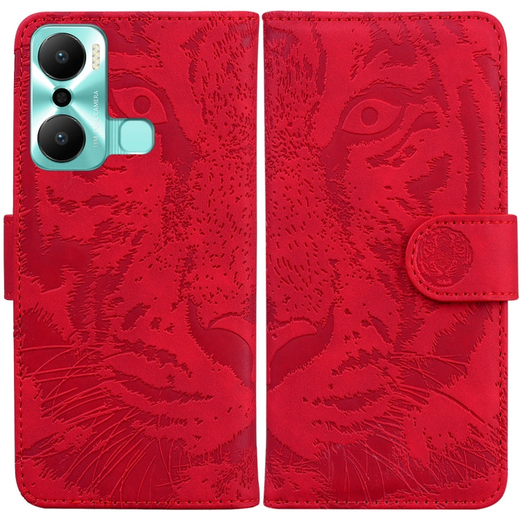 Tiger Embossing Pattern Flip Leather Phone Case, For Google Pixel 7a, For Samsung Galaxy A34 5G, For Samsung Galaxy A54 5G, For Infinix Hot 20 Play, For OPPO A58, For Tecno Pova 4 Pro