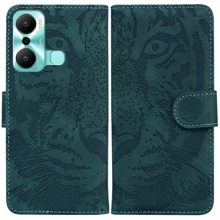 Tiger Embossing Pattern Flip Leather Phone Case, For Google Pixel 7a, For Samsung Galaxy A34 5G, For Samsung Galaxy A54 5G, For Infinix Hot 20 Play, For OPPO A58, For Tecno Pova 4 Pro
