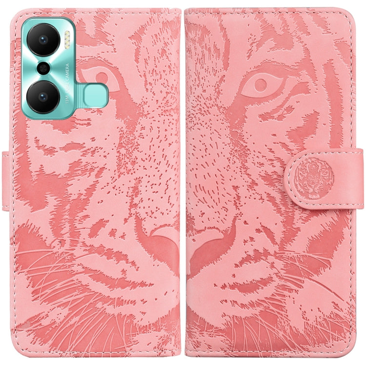 Tiger Embossing Pattern Flip Leather Phone Case, For Google Pixel 7a, For Samsung Galaxy A34 5G, For Samsung Galaxy A54 5G, For Infinix Hot 20 Play, For OPPO A58, For Tecno Pova 4 Pro