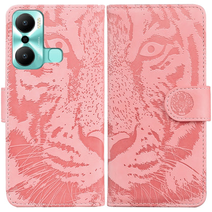 Tiger Embossing Pattern Flip Leather Phone Case, For Google Pixel 7a, For Samsung Galaxy A34 5G, For Samsung Galaxy A54 5G, For Infinix Hot 20 Play, For OPPO A58, For Tecno Pova 4 Pro