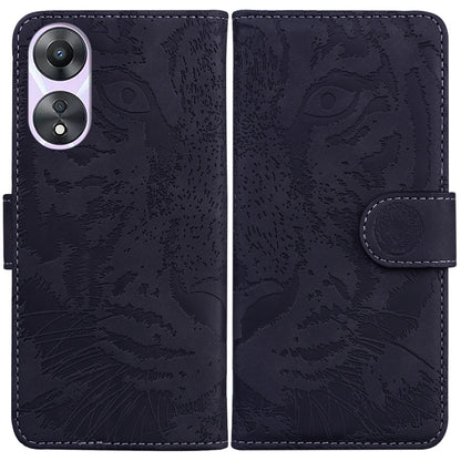 Tiger Embossing Pattern Flip Leather Phone Case, For Google Pixel 7a, For Samsung Galaxy A34 5G, For Samsung Galaxy A54 5G, For Infinix Hot 20 Play, For OPPO A58, For Tecno Pova 4 Pro