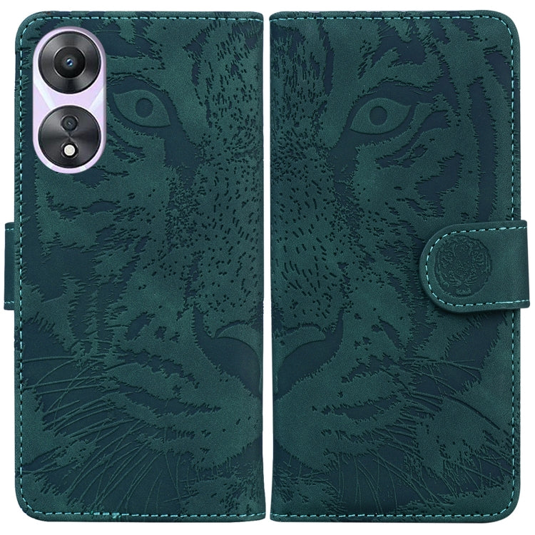 Tiger Embossing Pattern Flip Leather Phone Case, For Google Pixel 7a, For Samsung Galaxy A34 5G, For Samsung Galaxy A54 5G, For Infinix Hot 20 Play, For OPPO A58, For Tecno Pova 4 Pro