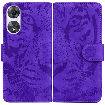 Tiger Embossing Pattern Flip Leather Phone Case, For Google Pixel 7a, For Samsung Galaxy A34 5G, For Samsung Galaxy A54 5G, For Infinix Hot 20 Play, For OPPO A58, For Tecno Pova 4 Pro