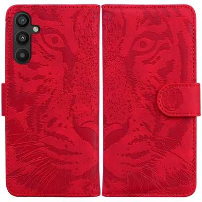 Tiger Embossing Pattern Flip Leather Phone Case, For Google Pixel 7a, For Samsung Galaxy A34 5G, For Samsung Galaxy A54 5G, For Infinix Hot 20 Play, For OPPO A58, For Tecno Pova 4 Pro