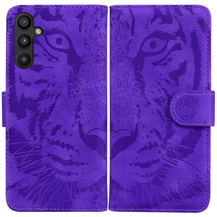 Tiger Embossing Pattern Flip Leather Phone Case, For Google Pixel 7a, For Samsung Galaxy A34 5G, For Samsung Galaxy A54 5G, For Infinix Hot 20 Play, For OPPO A58, For Tecno Pova 4 Pro