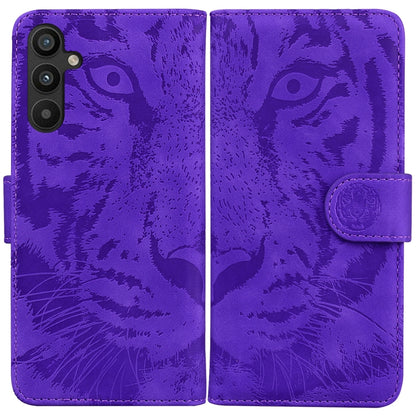 Tiger Embossing Pattern Flip Leather Phone Case, For Google Pixel 7a, For Samsung Galaxy A34 5G, For Samsung Galaxy A54 5G, For Infinix Hot 20 Play, For OPPO A58, For Tecno Pova 4 Pro