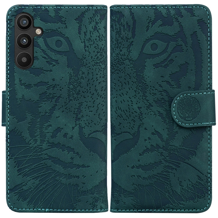 Tiger Embossing Pattern Flip Leather Phone Case, For Google Pixel 7a, For Samsung Galaxy A34 5G, For Samsung Galaxy A54 5G, For Infinix Hot 20 Play, For OPPO A58, For Tecno Pova 4 Pro