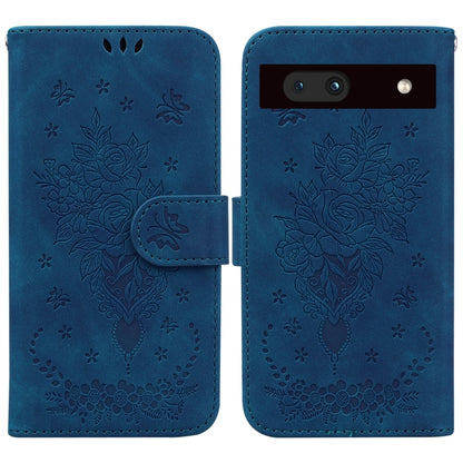 Butterfly Rose Embossed Leather Phone Case, For Google Pixel 7a, For Infinix Hot 20 Play, For OPPO A58, For Tecno Pova 4 Pro, For Samsung Galaxy A34 5G, For Samsung Galaxy A54 5G