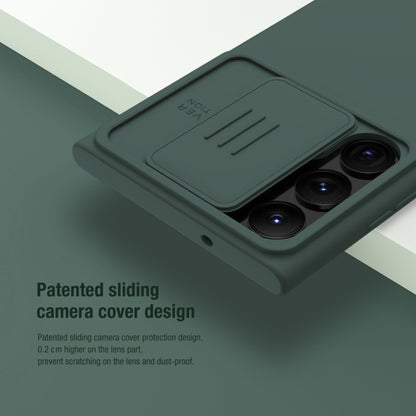 Coque de téléphone NILLKIN CamShield en Silicone Liquide + PC, pour Samsung Galaxy S23 Ultra 5G