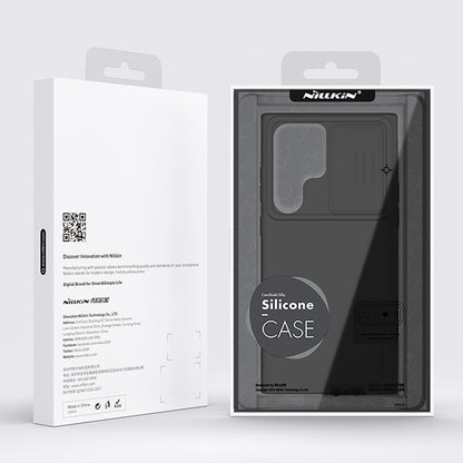 Coque de téléphone NILLKIN CamShield en Silicone Liquide + PC, pour Samsung Galaxy S23 Ultra 5G