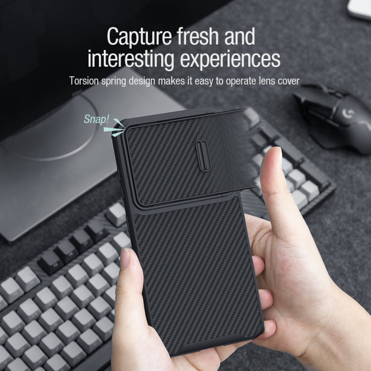 NILLKIN Synthetic Fiber Camshield Phone Case, For Samsung Galaxy S23+ 5G