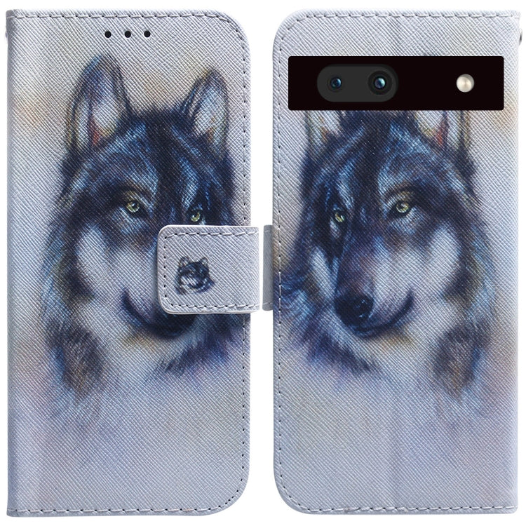 Coloured Drawing Flip Leather Phone Case, For Google Pixel 7a, For Infinix Hot 20 Play, For OPPO A58, For Tecno Pova 4 Pro, For Samsung Galaxy A34 5G, For Samsung Galaxy A54 5G