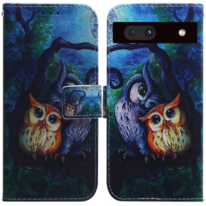 Coloured Drawing Flip Leather Phone Case, For Google Pixel 7a, For Infinix Hot 20 Play, For OPPO A58, For Tecno Pova 4 Pro, For Samsung Galaxy A34 5G, For Samsung Galaxy A54 5G